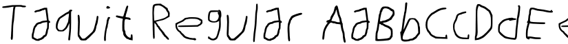 Taquit Regular font