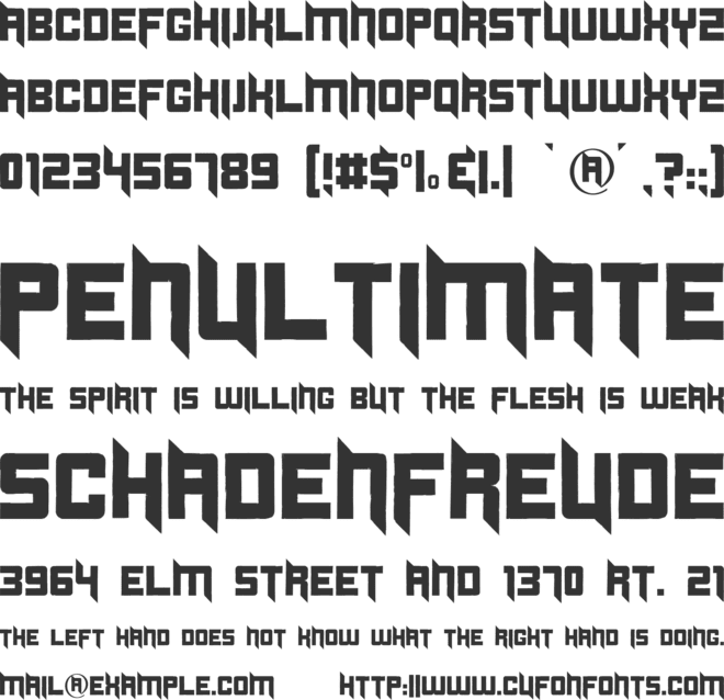 Duplexide font preview