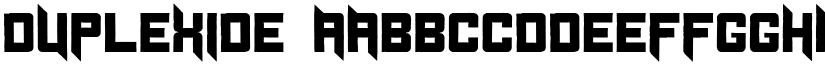 Duplexide font download