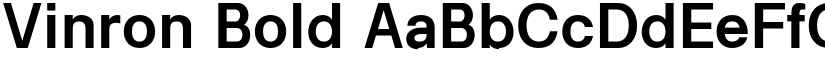 Vinron Bold font