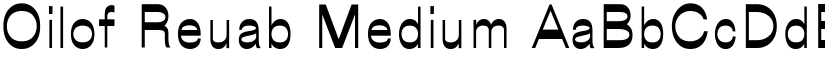 Oilof Reuab Medium font