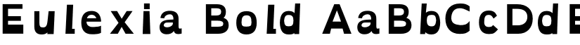Eulexia Bold font