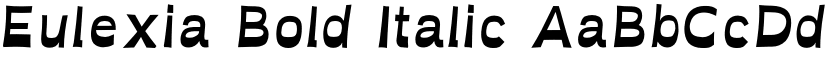 Eulexia Bold Italic font