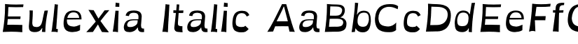 Eulexia Italic font