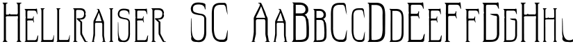 Hellraiser SC font