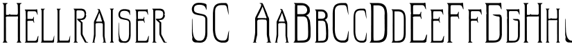 Hellraiser SC font