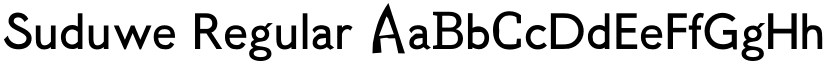 Suduwe Regular font