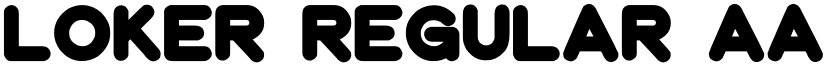 LOKER Regular font