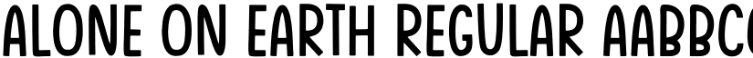 Alone On Earth Regular font