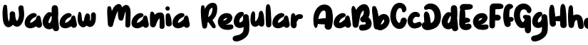 Wadaw Mania Regular font