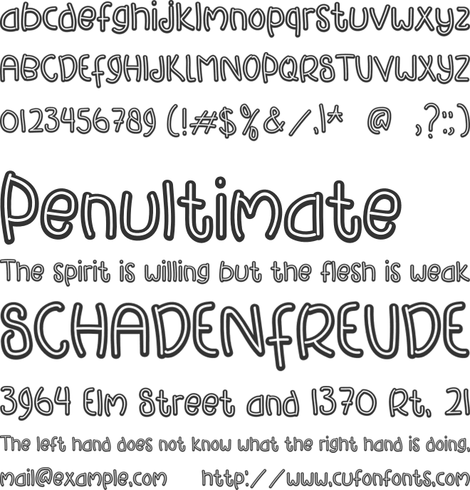 Happy Santa font preview