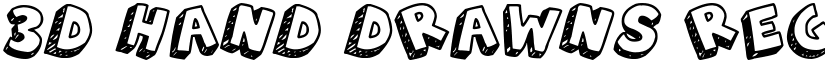 3D Hand Drawns Regular font