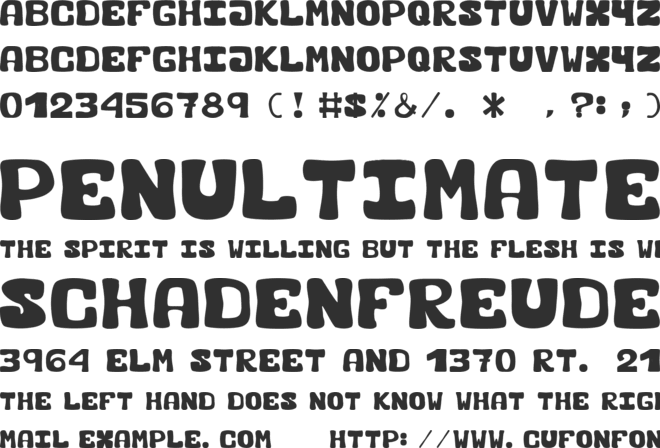 Black Carrot font preview