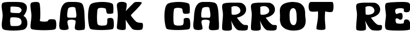 Black Carrot Regular font