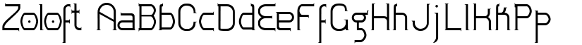 Zoloft font