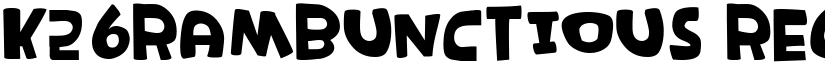 K26Rambunctious Regular font