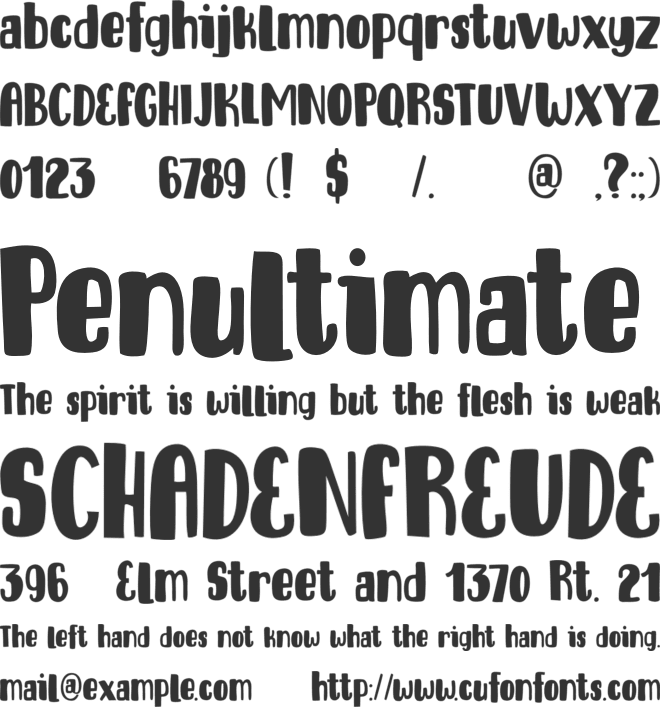 DK Entourage font preview