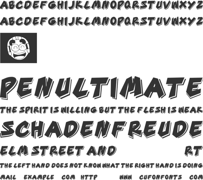 GOOD TIME font preview