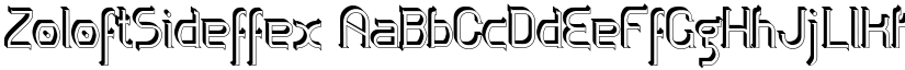 ZoloftSideffex font