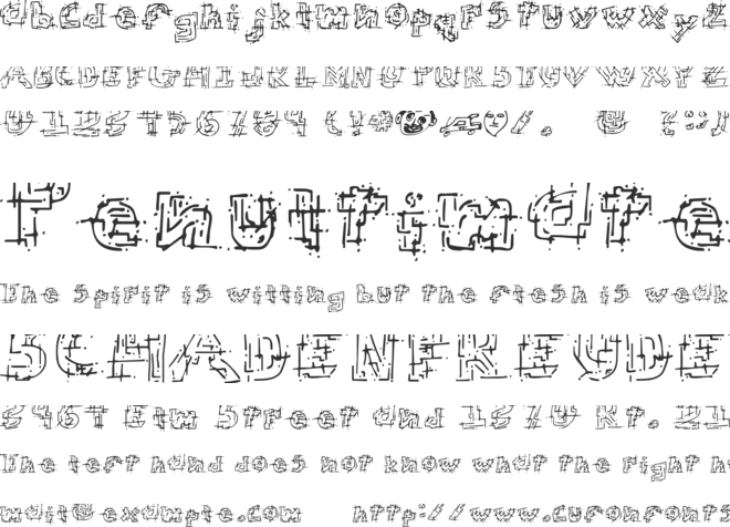 Chaotic Circuit font preview