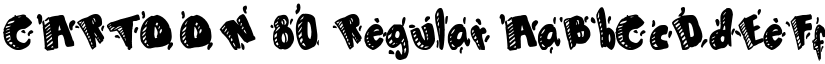 CARTOON 80 Regular font
