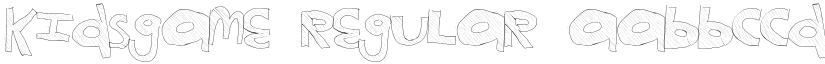 KidsGame Regular font