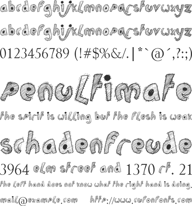 Childs Play font preview