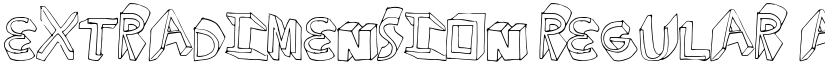 ExtraDimension font download