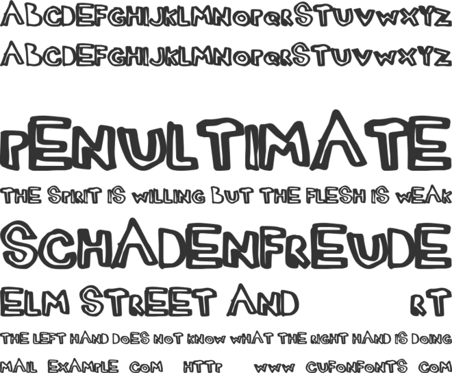 JustMarker font preview