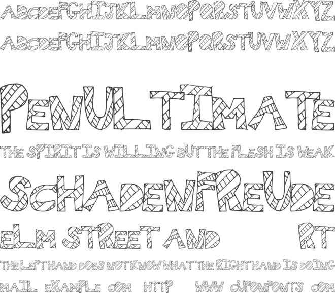 WallFresh font preview