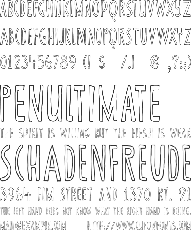 DK Canned Whale font preview