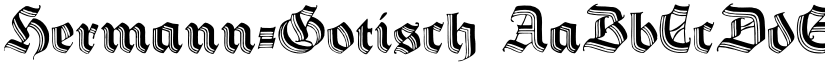 Hermann-Gotisch font