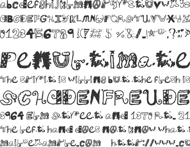 Jamaicafont font preview