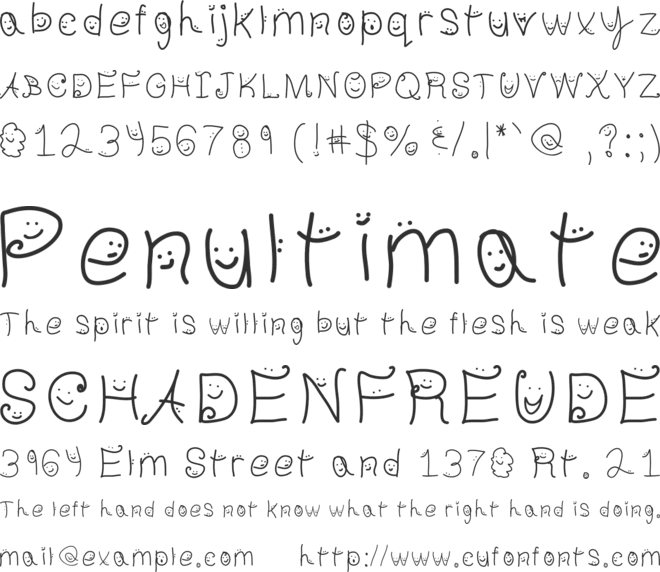ICU font preview