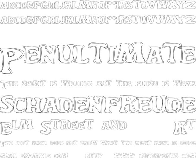 YardGnome font preview