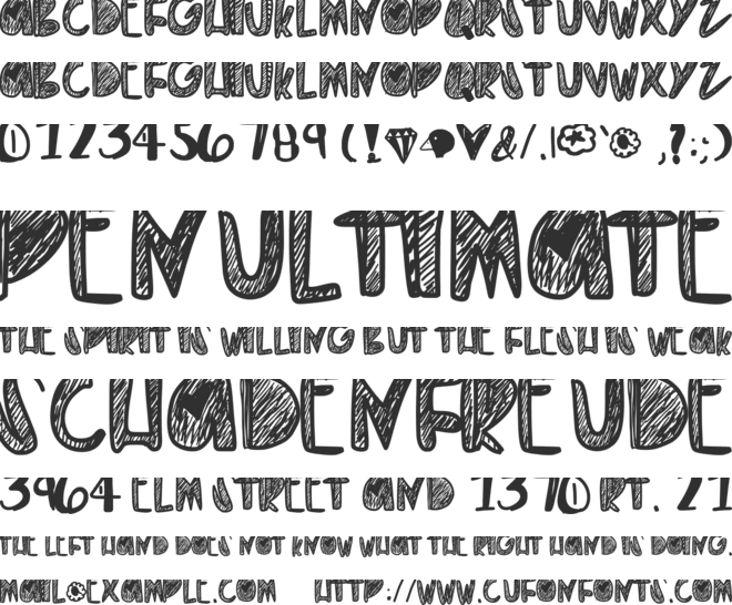 EverythingGold font preview