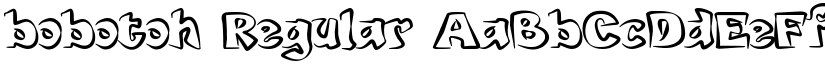 bobotoh Regular font