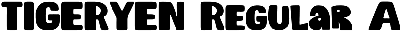 TIGERYEN Regular font
