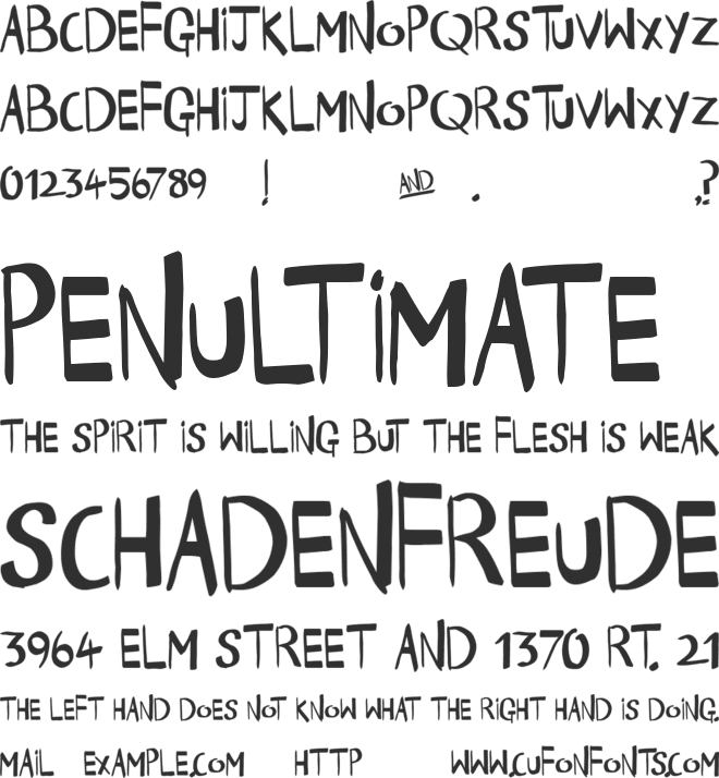 Happy Times font preview