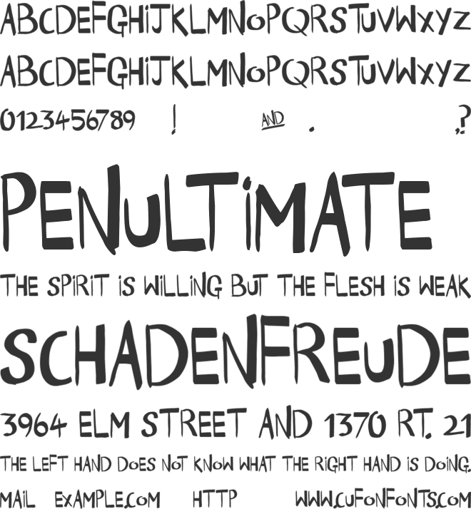 Happy Times font preview