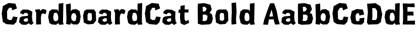 CardboardCat Bold font
