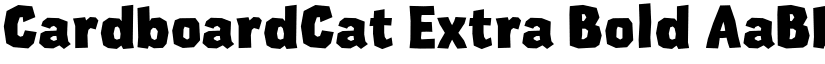 CardboardCat Extra Bold font