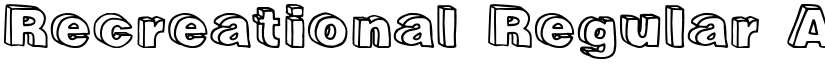 Recreational Regular font