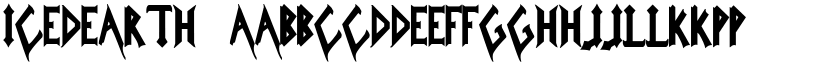 IcedEarth font