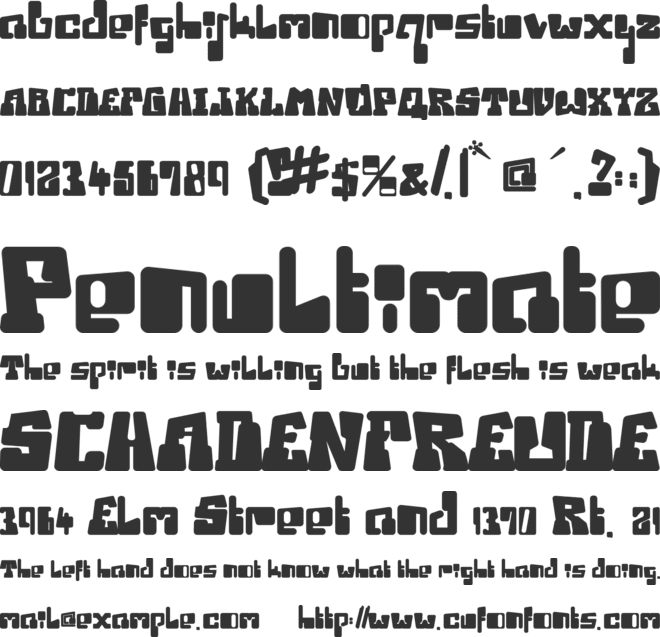 Ice Station Awesome font preview