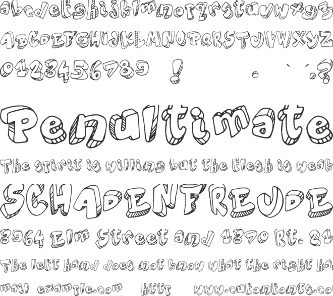 World Colors font preview