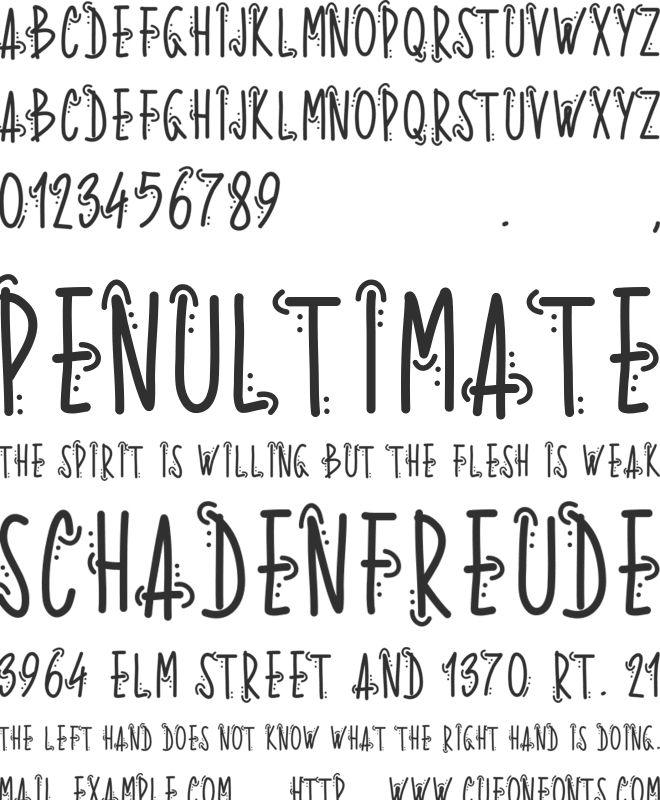 PWWhoops font preview