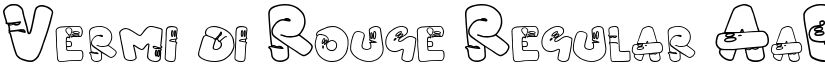 Vermi di Rouge Regular font