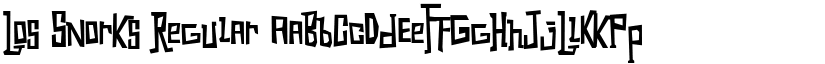Los Snorks Regular font