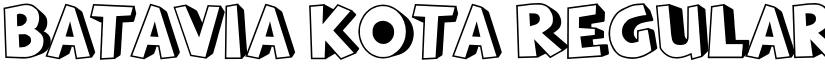 BATAVIA KOTA Regular font